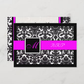 PixDezines rsvp Black Flora Damask/DIY kleuren (Voorkant / Achterkant)