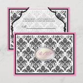 PixDezines rsvp Black jolie damask/diy trim (Voorkant / Achterkant)