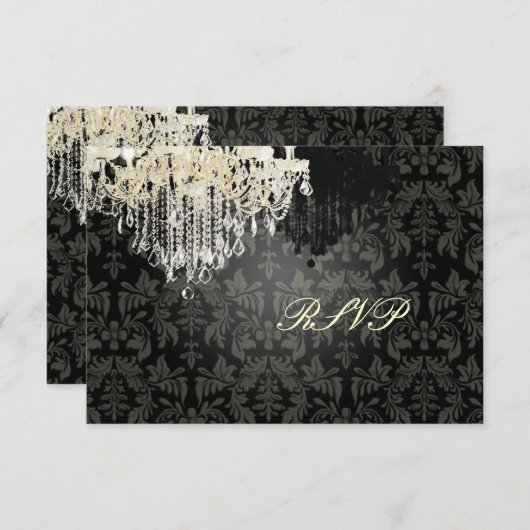 PixDezines RSVP Black + White Chandelier (Voorkant / Achterkant)