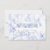 PixDezines RSVP Blauwe Honingraat+Marmer Mitzvah ✡ (Achterkant)