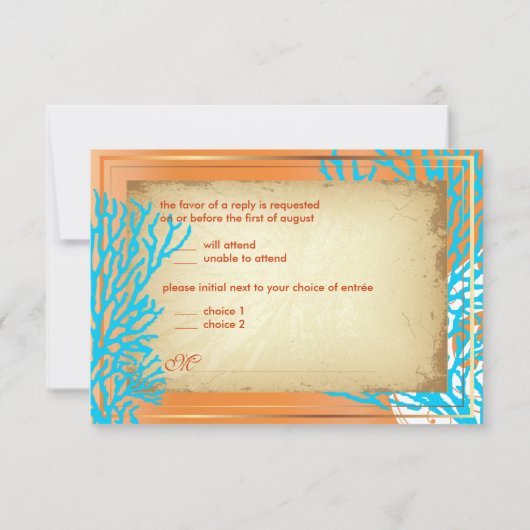 PixDezines rsvp Blue Coral+Seahorse, strandpartij (Achterkant)