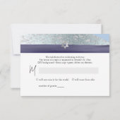 PixDezines RSVP Blues Waterverf Bar Mitzvah ✡ (Achterkant)