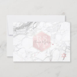 PixDezines RSVP Blush Roze Honingraat Mitzvah ✡