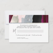 PixDezines RSVP Bourgogne Waterverf Bat Mitzvah ✡ (Achterkant)