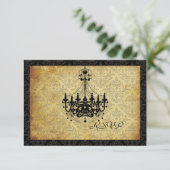 PixDezines rsvp Chandelier+damask (Staand voorkant)