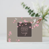 PixDezines rsvp Cherry Blossom/diy background (Staand voorkant)