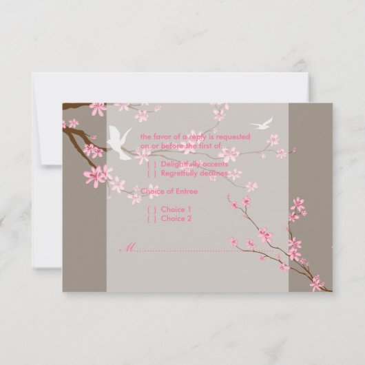 PixDezines rsvp Cherry Blossom/diy background (Achterkant)