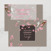PixDezines rsvp Cherry Blossom/diy background (Voorkant / Achterkant)