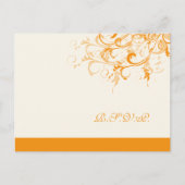 PixDezines rsvp citrus wervelingen/doe-het-zelf ac Uitnodiging Briefkaart (Voorkant)