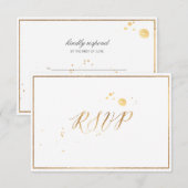 PixDezines RSVP Classic Faux Gold/DIY Color (Voorkant / Achterkant)