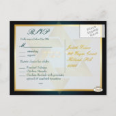PixDezines rsvp Classic Mitzvah voor 5x7 uitnodigi Uitnodiging Briefkaart (Achterkant)