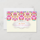 PixDezines rsvp color Isabella damask/bat mitzvah (Voorkant)