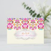 PixDezines rsvp color Isabella damask/bat mitzvah (Staand voorkant)