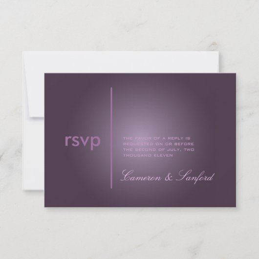 PixDezines RSVP Contemmodern + klasje/plum (Voorkant)