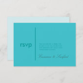 PixDezines RSVP Contemmodern + klasse/aqua (Voorkant / Achterkant)