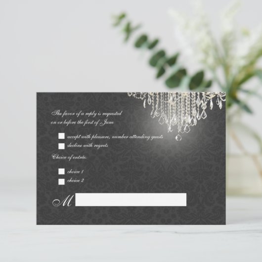 PixDezines rsvp crystal chandelier+Desiree Damask (Staand voorkant)