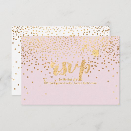 PixDezines RSVP Dazzled/Faux Gold/Roos Quartz (Voorkant / Achterkant)