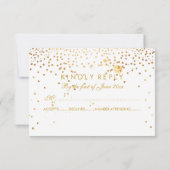 PixDezines RSVP Dazzled/Faux Gold/Roos Quartz Kaartje (Achterkant)