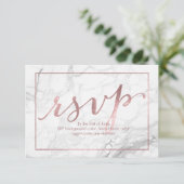 PixDezines RSVP Dazzled/Faux Roos Gold/Marble (Staand voorkant)