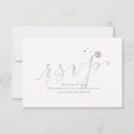 PixDezines RSVP Dazzled/Faux White Gold