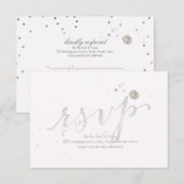 PixDezines RSVP Dazzled/Faux White Gold (Voorkant / Achterkant)
