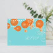 PixDezines rsvp diy background+oranje lantaarns (Staand voorkant)