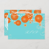 PixDezines rsvp diy background+oranje lantaarns (Voorkant / Achterkant)