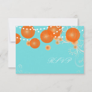 PixDezines rsvp diy background+oranje lantaarns Kaartje