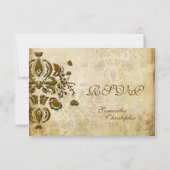 PixDezines RSVP,  DOLCE DAMASK RSVP Kaartje (Voorkant)