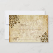 PixDezines RSVP,  DOLCE DAMASK RSVP Kaartje (Achterkant)