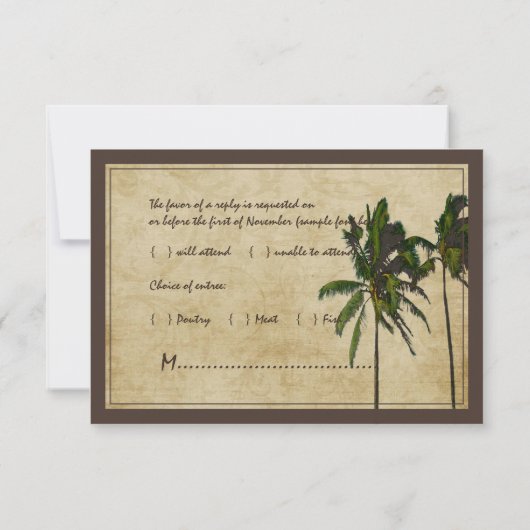 PixDezines rsvp  dubbele palmen/diy fonts (Achterkant)