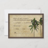 PixDezines rsvp  dubbele palmen/diy fonts Kaartje (Achterkant)