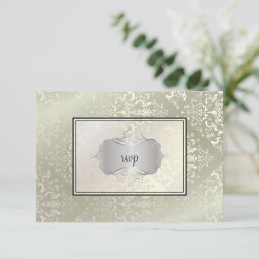 PixDezines rsvp Étienne Damask (Staand voorkant)