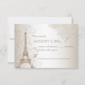 PixDezines RSVP Faux Bronze Eiffel Tower/Champagne (Achterkant)