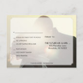 PixDezines RSVP/FAUX GOLD/FUN SCRIPT/DIY KLEUR Uitnodiging Briefkaart (Achterkant)