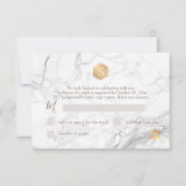 PixDezines RSVP Faux Gold Honeycomb Bar Mitzvah ✡ (Achterkant)