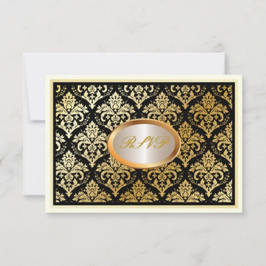 PixDezines rsvp faux gold jolie damask/diy (Voorkant)