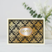 PixDezines rsvp faux gold jolie damask/diy (Staand voorkant)