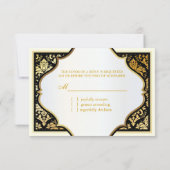 PixDezines rsvp faux gold jolie damask/diy (Achterkant)