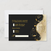 PixDezines rsvp Filigree+swirls/black+gold (Achterkant)