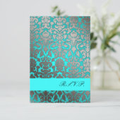 PixDezines rsvp Flora Damask/aqua (Staand voorkant)