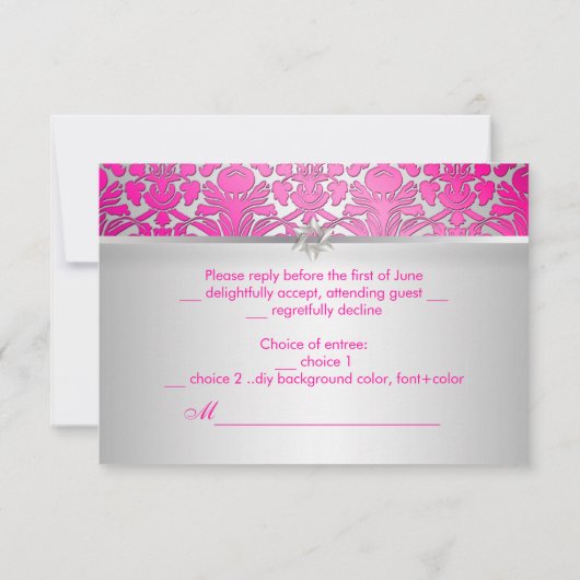 PixDezines rsvp flora damask bat mitzvah (Achterkant)