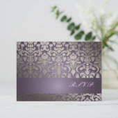 PixDezines rsvp Flora Damask/plum (Staand voorkant)