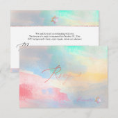 PixDezines RSVP Geborsteld Waterverf Vleermuis Mit Kaartje (Voorkant / Achterkant)