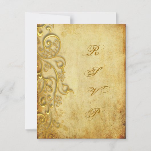 PixDezines rsvp gilded gold swirls (Voorkant)