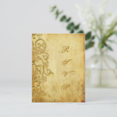 PixDezines rsvp gilded gold swirls (Staand voorkant)