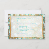 PixDezines rsvp grunge bar mitzvah/blue/gold (Achterkant)