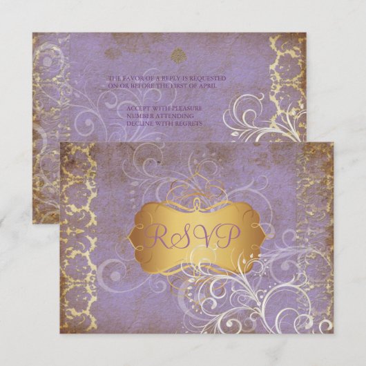 PixDezines rsvp grunge desiree damask (Voorkant / Achterkant)