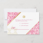 PixDezines rsvp grunge stars/Bat Mitswa Kaart (Achterkant)