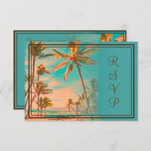 PixDezines rsvp hawaiian strand/blauwgroen (Voorkant / Achterkant)